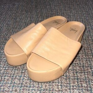 Beek Albatross Leather Platform Sandals Beach Womens 9